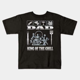 Dad Grill Shirt Dad Grilling BBQ Gifts and Shirt Kids T-Shirt